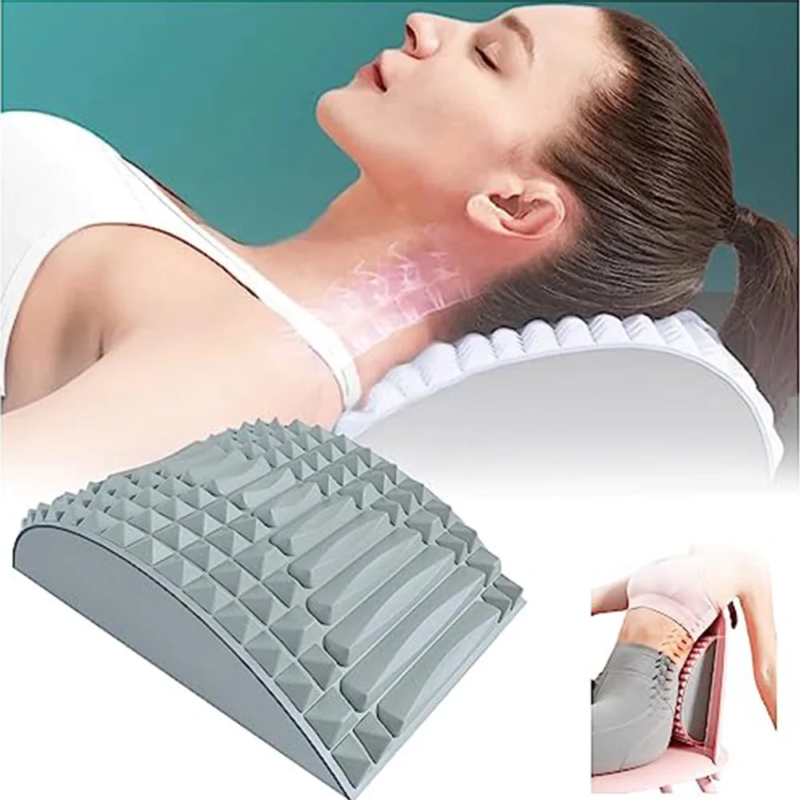 Back Stretcher Pillow & Neck Lumbar Support Massager 